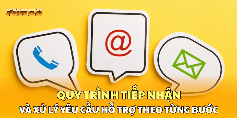Quy trình tiếp nhận và xử lý yêu cầu hỗ trợ theo từng bước